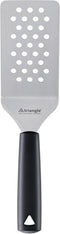 Triangle Palet met Knik en Gaatjes, Breed Lemmet 14 cm - RVS, Zwart