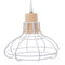 Kaemingk Hanglamp - Metalen frame - 22x24 cm - Wit