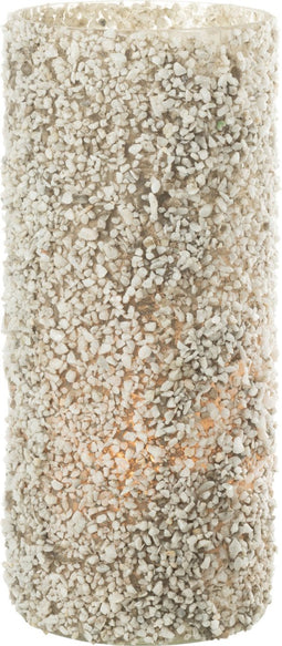 J-Line kaarshouder Rock - glas/steen - wit - large