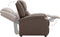 vidaXL Fauteuil verstelbaar stof taupe