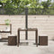 vidaXL - Tuinkrukken - met - kussens - 2 - st - 40x40x43 - cm - poly - rattan - bruin