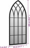 vidaXL - Tuinspiegel - 100x45 - cm - ijzer - zwart