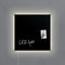 Sigel glasmagneetbord - Artverum - LED - 48x48cm - zwart - SI-GL400