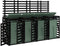 vidaXL - Containerberging - viervoudig - massief - grenenhout - zwart