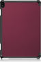 3-Vouw sleepcover hoes - Geschikt voor Lenovo Tab P10 - Bordeaux Rood