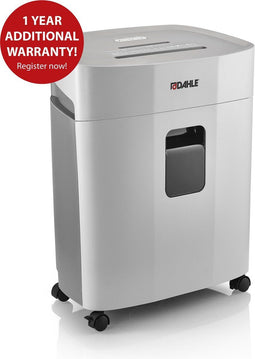 Dahle® PaperSAFE 420 - Papierversnipperaar - 2x15 mm snipper - 25L opvangbak - Bladen max per 10 - P5 - Nietjes bankkaarten paperclips cd's - Continu 480 min - Geluidsarm 60 db