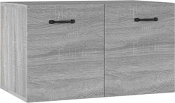 vidaXL - Wandkast - 60x36,5x35 - cm - bewerkt - hout - grijs - sonoma - eikenkleurig