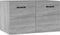 vidaXL - Wandkast - 60x36,5x35 - cm - bewerkt - hout - grijs - sonoma - eikenkleurig