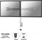 Neomounts NM-D135DSILVER - Monitorarm 2 schermen - 10-27 inch - 0-8 kg/scherm - zilver