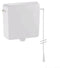 Geberit opbouwreservoir - hooghangend - single flush - wit