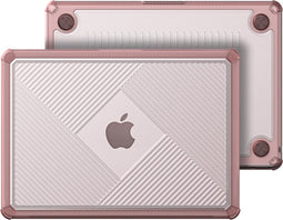 Dux Ducis Geschikt voor MacBook Air 13 inch (2022-2025) Armor Pattern cover hoes - case - Roze