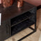 Dressoir Mangohout - Dressoir Milan - Zwart dressoir 210 cm