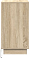 vidaXL - Nachtkastje - met - LED - in - Sonoma - Eiken - 39x34,5x65 - cm - - - Geengineerd - Hout