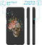 iMoshion Hoesje Geschikt voor Samsung Galaxy A32 (5G) Hoesje Siliconen - iMoshion Design hoesje - Zwart / Flower Skull
