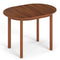 Coast Ovale Eettafel - Houten Keukentafel - Compact Design - 110 x 78 x 77 cm - Walnoot