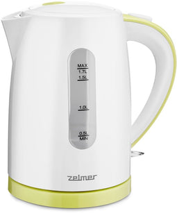 Zelmer ZCK7616L - Waterkoker 1,7L 2200W - 360 graden draaibaar Antikalkfilter - Geel