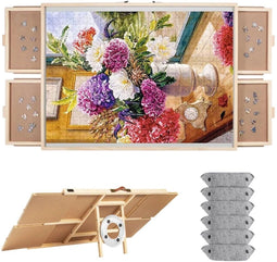 DIYDash Puzzeltafel - Puzzelbord 1500 stukjes - 4 lades - Verstelbaar met draaifunctie - Hout