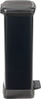 CURVER Decobin Rechthoekige afvalbak - 50 L - Carbon Black