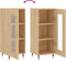 vidaXL - Dressoir - 34,5x34x90 - cm - bewerkt - hout - sonoma - eiken