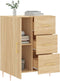 vidaXL - Dressoir - 69,5x34x90 - cm - bewerkt - hout - sonoma - eikenkleurig