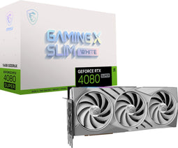 MSI GeForce RTX 4080 SUPER 16G GAMING X SLIM WHITE - Videokaart - 16GB GDDR6X - PCIe 4.0 - 1x HDMI - 3x DisplayPort