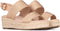 POSH by Poelman CETO - Dames Plateau Sandalen - Sleehak - Rose goud - 40