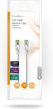 CAT7 Netwerkkabel - S/FTP - RJ45 Male - RJ45 Male - 1.00 m - Snagless - Rond - LSZH - Wit - Envelop