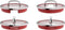 WMF Function4 - Pannenset - 5-delig - RVS - Glazen deksels met 4 afgietfuncties