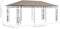 vidaXL - Prieel - met - klamboe - 180 - g/m² - 6x3x2,73 - m - taupe