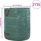 vidaXL - Tuinafvalzakken - met - Handvatten - 12 - stuks - Vouwbaar - Rond - Groen - 272 - L