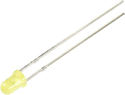 TRU COMPONENTS Bedrade LED Geel Rond 3 mm 330 mcd 30 ° 12 mA 5 V