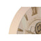 Muurklok Home ESPRIT Beige Gouden Kristal Ijzer 60 x 8 x 60 cm
