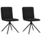vidaXL - Eetkamerstoelen - 2 - st - stof - zwart
