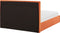 VION - Bed met opbergruimte - Oranje - 160 x 200 cm - Fluweel