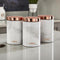 Tower Retro Opbergblikken - Set van 3 - Bottega Rose Gold Marmer