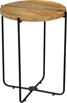 Mica Decorations Armando - Bijzettafel - H45 x Ø35,5 cm - FSC 100% Mangohout - Bruin