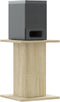vidaXL - Speakerstandaards - 2 - st - 30x30x40 - cm - bewerkt - hout - sonoma - eiken