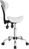 VDD Zadelkruk - Ergonomisch - Verstelbare Hoogte 55-73 cm - Wit