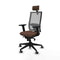 Bureaustoel Piqueras y Crespo 2D066G2 Donkerbruin