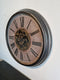 Wandklok industrieel - Klok met radars - Wandklok Grijs 85 cm