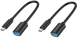 Conceptronic ABBY11B - USB-C naar USB A Kabel - 20 cm - Zwart