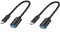 Conceptronic ABBY11B - USB-C naar USB A Kabel - 20 cm - Zwart