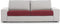 Bankbedekking Eysa JAZ Bordeaux 85 x 15 x 60 cm