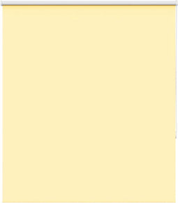 vidaXL - Rolgordijn - verduisterend - 135x130 - cm - stofbreedte - 131,6 - cm - geel