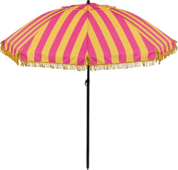 In The Mood Collection Osborn - Stokparasol - Kantelbaar met franjes - Geel