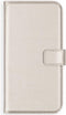 Selencia Hoesje Geschikt voor Samsung Galaxy S21 FE Hoesje Met Pasjeshouder - Selencia Echt Lederen Bookcase - Lichtgrijs