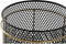 Plantenbakkenset DKD Home Decor Zwart Gouden Metaal Loft 36 x 36 x 58 cm