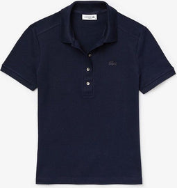 Lacoste Chemise Poloshirt Dames - Maat 40 - Katoen - Geborduurde krokodil