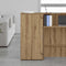 vidaXL - Opbergkast - 50x45x103,5 - cm - bewerkt - hout - artisanaal - eikenkleur