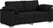 vidaXL - Loveseat - Sofa - Zwart - 140 - cm - Stof